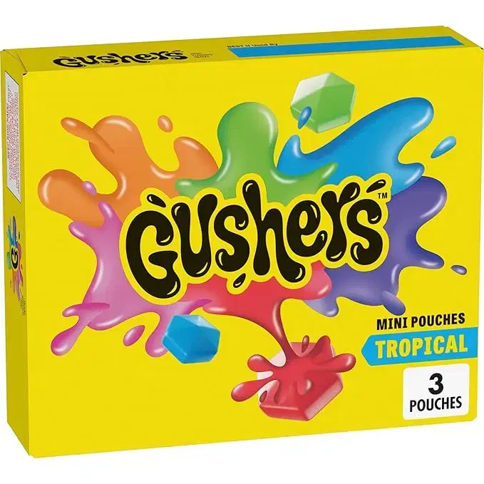 미국젤리 Gushers 과일 맛 스낵 트로피컬 3개입 미국 거셔스